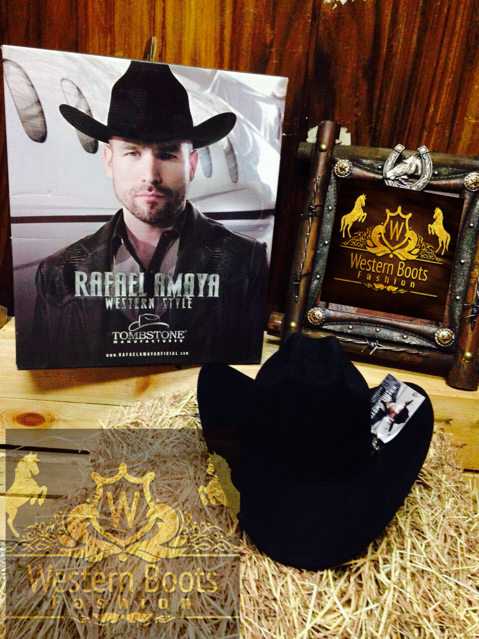 TEXANA RAFAEL AMAYA BRAND TOMBSTONE MODELO DESPRECIADO NEGRO BLACK Western Boots Fashion